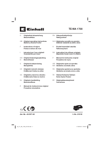 Manual Einhell TE-MA 1700 Mașină de frezat caneluri