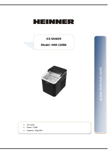 Használati útmutató Heinner HIM-120BK Jégkockakészítő