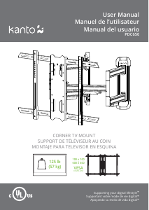 Manual de uso Kanto PDC650 Soporte de pared