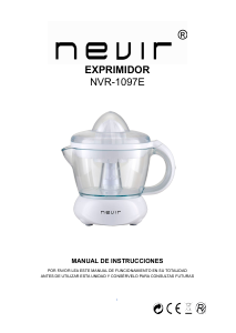 Manual Nevir NVR-1097E Citrus Juicer