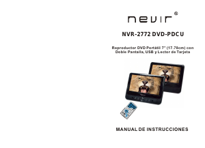 Manual de uso Nevir NVR-2772DVD-PDCU Reproductor DVD