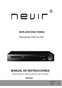 Manual de uso Nevir NVR-2355 DVD-T2HDU Reproductor DVD