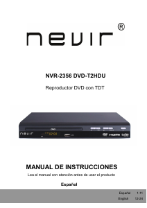 Manual Nevir NVR-2356 DVD-T2HDU DVD Player