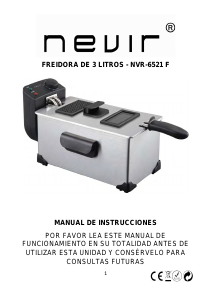 Manual Nevir NVR-6521F Deep Fryer