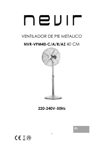 Manual de uso Nevir NVR-VPM40-C Ventilador