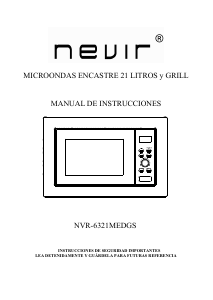 Manual de uso Nevir NVR-6321MEDGS Microondas