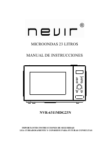 Manual Nevir NVR-6311MDG23N Microwave