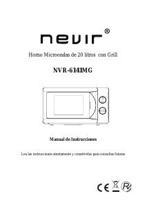 Manual de uso Nevir NVR-6141MG Microondas