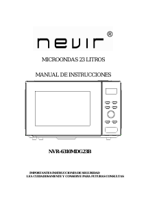 Manual de uso Nevir NVR-6310MDG23B Microondas