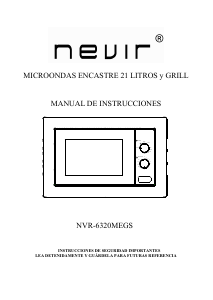 Manual Nevir NVR-6320MEGS Microwave