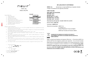Manual de uso Nevir NVR-136 Radio