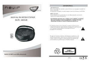 Manual Nevir NVR-480UB Stereo-set