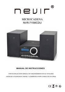 Manual Nevir NVR-715MCDU Aparelho de som