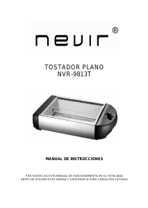 Manual de uso Nevir NVR-9813T Parrilla de mesa