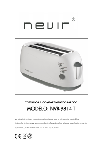 Manual Nevir NVR-9814T Toaster