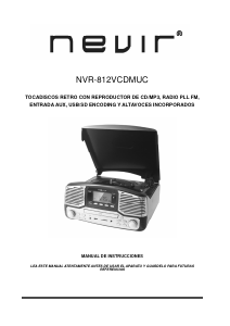 Manual Nevir NVR-812VCDMUC Gira-discos