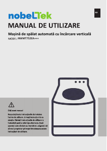 Manual NobelTek NWMT752EA++ Mașină de spălat