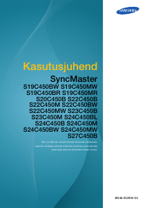 Kasutusjuhend Samsung S19C450BR SyncMaster LCD-kuvar