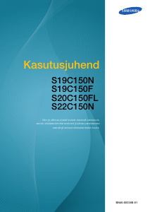 Kasutusjuhend Samsung S19C150F LCD-kuvar