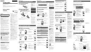 Handleiding Sony ICD-B510F Audiorecorder