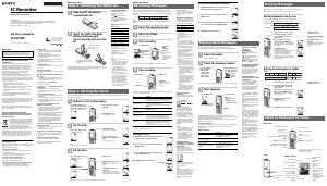 Handleiding Sony ICD-B310F Audiorecorder