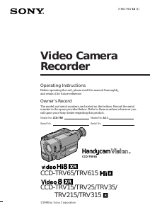 Handleiding Sony CCD-TRV315 Camcorder