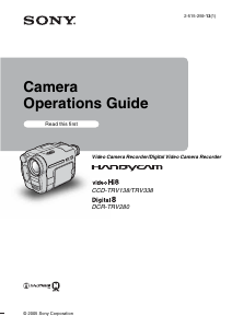 Manual Sony CCD-TRV138 Camcorder