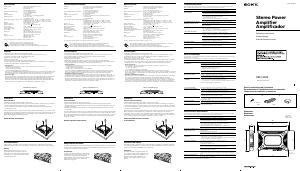 Manual de uso Sony XM-1652Z Amplificador para coche