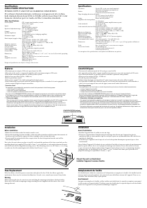 Mode d’emploi Sony XM-222W Amplificateur de voiture