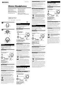 Manual de uso Sony MDR-D777LP Auriculares