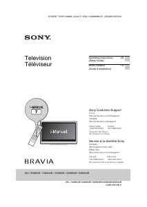 Manual Sony Bravia KDL-70W840B LCD Television
