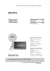 Mode d’emploi Sony Bravia KDL-70W830B Téléviseur LCD