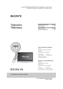 Mode d’emploi Sony Bravia KDL-55W700B Téléviseur LCD