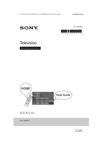 Manual Sony Bravia KDL-32W617F LCD Television