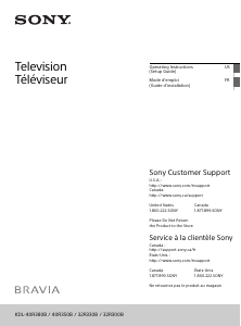 Manual Sony Bravia KDL-32R330B LCD Television
