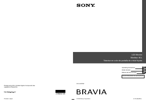 Manual Sony Bravia KLV-40ZX1M LCD Television