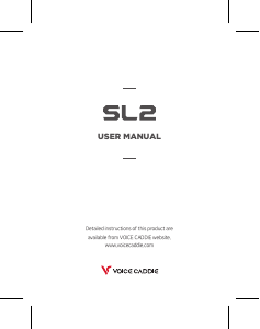 Handleiding Voice Caddie SL2 Golf GPS