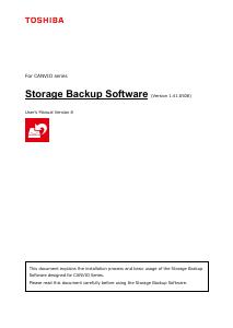 Handleiding Toshiba Storage Backup v1.41.0508