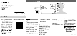 Handleiding Sony MDR-ZX300AP Koptelefoon