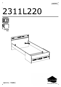 Manual Parisot 2311L220 Estrutura de cama