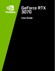Manual Nvidia Geforce RTX 3070 Graphics Card