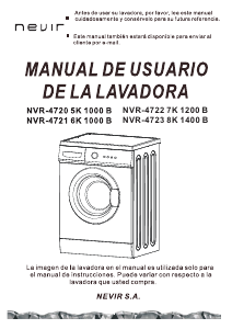 Manual Nevir NVR-4723-8K 1400B Washing Machine