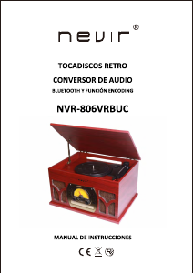 Manual de uso Nevir NVR-806VRBUC Giradiscos