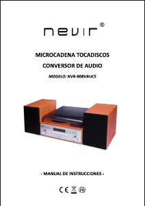 Manual de uso Nevir NVR-808VBUCS Giradiscos