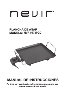 Manual de uso Nevir NVR-9473PGC Parrilla de mesa