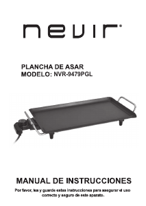 Manual Nevir NVR-9479PGL Table Grill