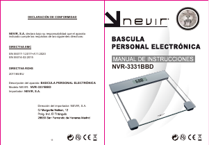 Handleiding Nevir NVR-3331BBD Weegschaal