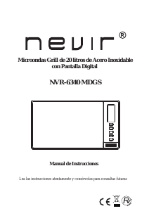 Manual de uso Nevir NVR-6340MDGS Microondas