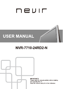 Manual de uso Nevir NVR-7710-24RD2-N Televisor de LED