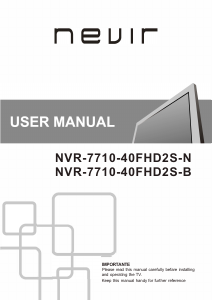 Manual de uso Nevir NVR-7710-40FHD2S-B Televisor de LED